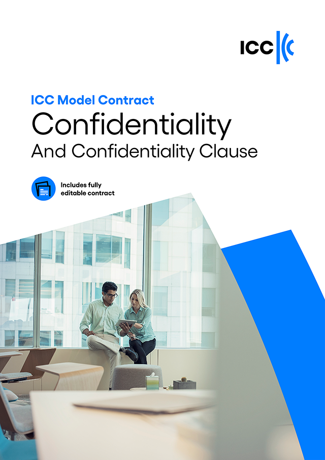 ICC Model Contract Confidentiality and Confidentiality Clause 